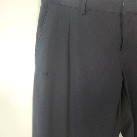 Under Armour ColdGear Golf Pants Black Straight Leg Stretch Heavyweight Womens 8 - Picture 5 of 16